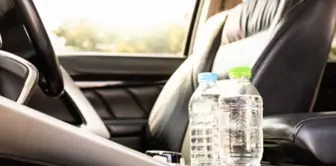 The overturned water bottle in the vehicle resulted in a bill of 500,000 TL.