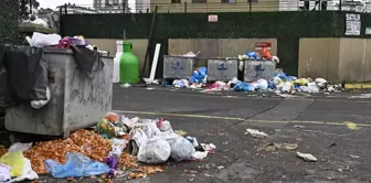 The municipality's garbage collection service has stopped, and garbage mountains have formed in the district.