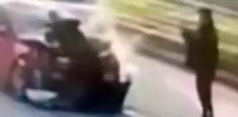 The police officer, who is married to his ex-wife, was first run over by a vehicle and then had his photo taken and shared on social media.