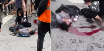 The most heartbreaking sight of the day! She waited helplessly by her child's side.