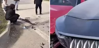 During the driving test, the training vehicle collided with a TOGG, and the result is incredible.