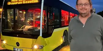 ИЭТТ автобус забрал, местных жителей за собой потянул! Когда наступает вечер, включаются огни, начинается музыка.