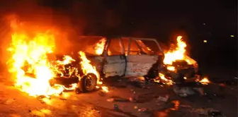 The mines laid on the road exploded! Nine people in the car tragically lost their lives.