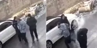 The electric wire fell! They were caught among the sparks.