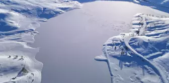 تجمدت سطح بحيرة يلدز في سيفاس