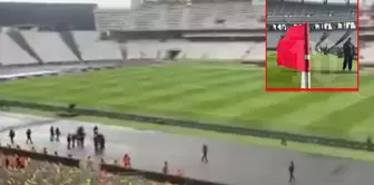 Will the derby be postponed? The latest images from the stadium are concerning.