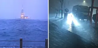 Heavy rain and strong winds were effective in Istanbul.