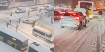 Istanbul is under snow! Vehicles are stranded on the roads, new warnings have come from the Meteorology and AKOM.