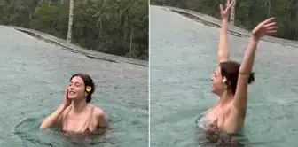 Melis Sezen shook social media with her dance in the rain in Bali.