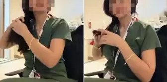 A nurse supporting the 