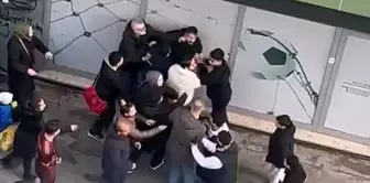 The club president's arm was broken in the post-match fight.