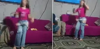 What a mother she is! She made her little girl dance live for money.