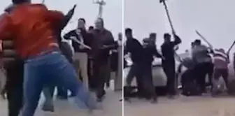 Like a battlefield! They attacked with stones, sticks, and shovels.