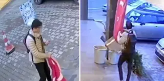 An insidious attack on our flag: It was torn, and as if that wasn't enough, it was recorded while being stepped on.