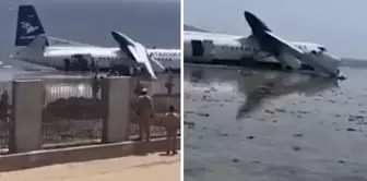 A passenger plane in Somalia made an emergency landing in the Indian Ocean.