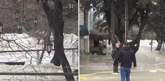 Heavy rain hit, and the Manavgat Waterfall disappeared.