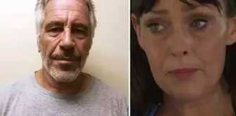 A woman who was a victim of Jeffrey Epstein broke down in tears during a live broadcast.
