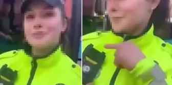 Images became evidence: The driver who insulted the female police officer was detained.