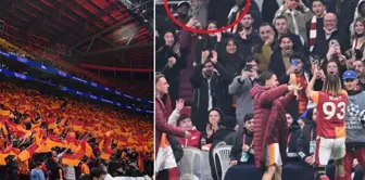 A notable moment from the stands during Galatasaray's historic victory.