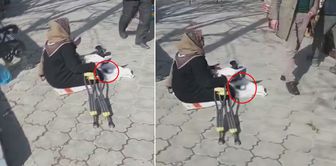 The beggar swallowed his little tongue in front of the onlooker: He is a taxpayer, that is.