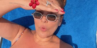 Demet Akalın's giant diamond ring has become a hot topic while vacationing in Dubai.