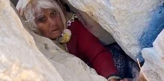 24 hours face to face with death! An elderly woman was found trapped in a 5-meter crevice.