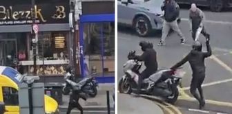 A Turkish jewelry store in London was robbed by knife-wielding thieves.