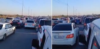 Great escape from Lebanon! They flocked to the border with their vehicles.