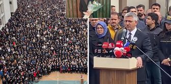 Шок протеста на похоронах учительницы Фатмы: Она с трудом произнесла свою речь.