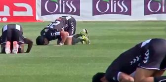 They collapsed to the ground when the referee blew the whistle.