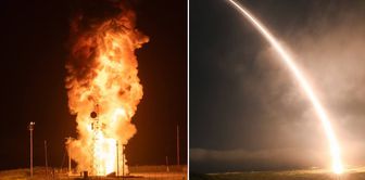 Intercontinental ballistic missile test on the 6th day of the war from the USA.