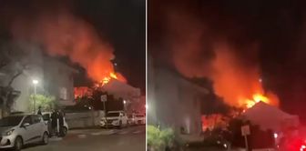 Israeli officials' homes were hit, flames lit up the night.