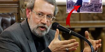 The house where Iran's shadow leader Larijani was killed has been captured on video.