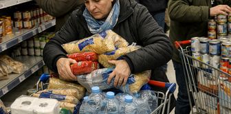 Fear of war in the neighborhood: The public has started to stockpile goods.