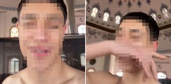 He sang a profane song half-naked in the mosque and was taken into custody.