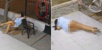 A four-month pregnant psychologist was shot like this in the garden.