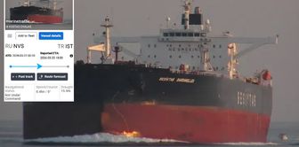 A Turkish tanker loaded with 140,000 tons of oil was hit by a drone.