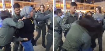They have no tolerance even for their own citizens! Attack by Israeli police on an anti-war elderly woman.