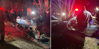A vehicle that lost control crashed into a tree! 3 people lost their lives.