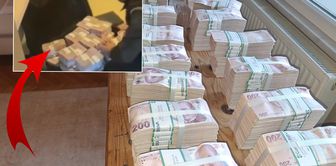 Seized in the Üsküdar Municipality operation! Bundles of money couldn't fit on the table.