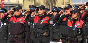 The graduation of 10,000 police officers has been brought forward.