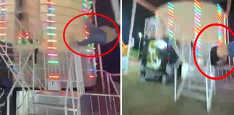 The horrifying moments of the amusement park disaster in Edirne captured on camera.