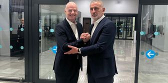 Gianni Infantino has arrived in Istanbul! Those who saw the pose he took with Hacıosmanoğlu made the same comment.