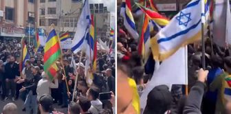 На юге Сирии группа друзеев провела акцию протеста с флагами Израиля с требованием покинуть страну.