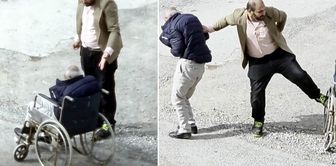 He was beaten by the neighborhood youths after scolding his father in a wheelchair.