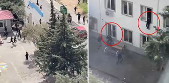 The moment of the attack on the school in Kahramanmaraş was caught on camera! Students jumped from the windows.