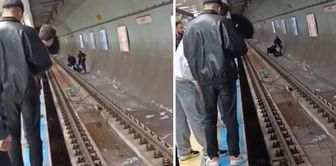 A suicide attempt at Kadıköy metro station was prevented by citizens.