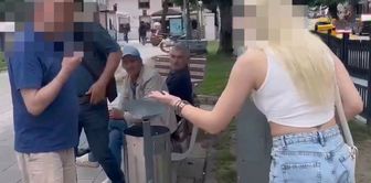 The old man caused a commotion when he commented on the young girl's outfit.