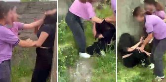 Peer bullying doesn't discriminate by gender! Horrifying scene in an abandoned building