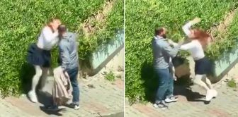 Он ударил женщину, с которой спорил, посреди улицы и отреагировал на вмешавшихся.
